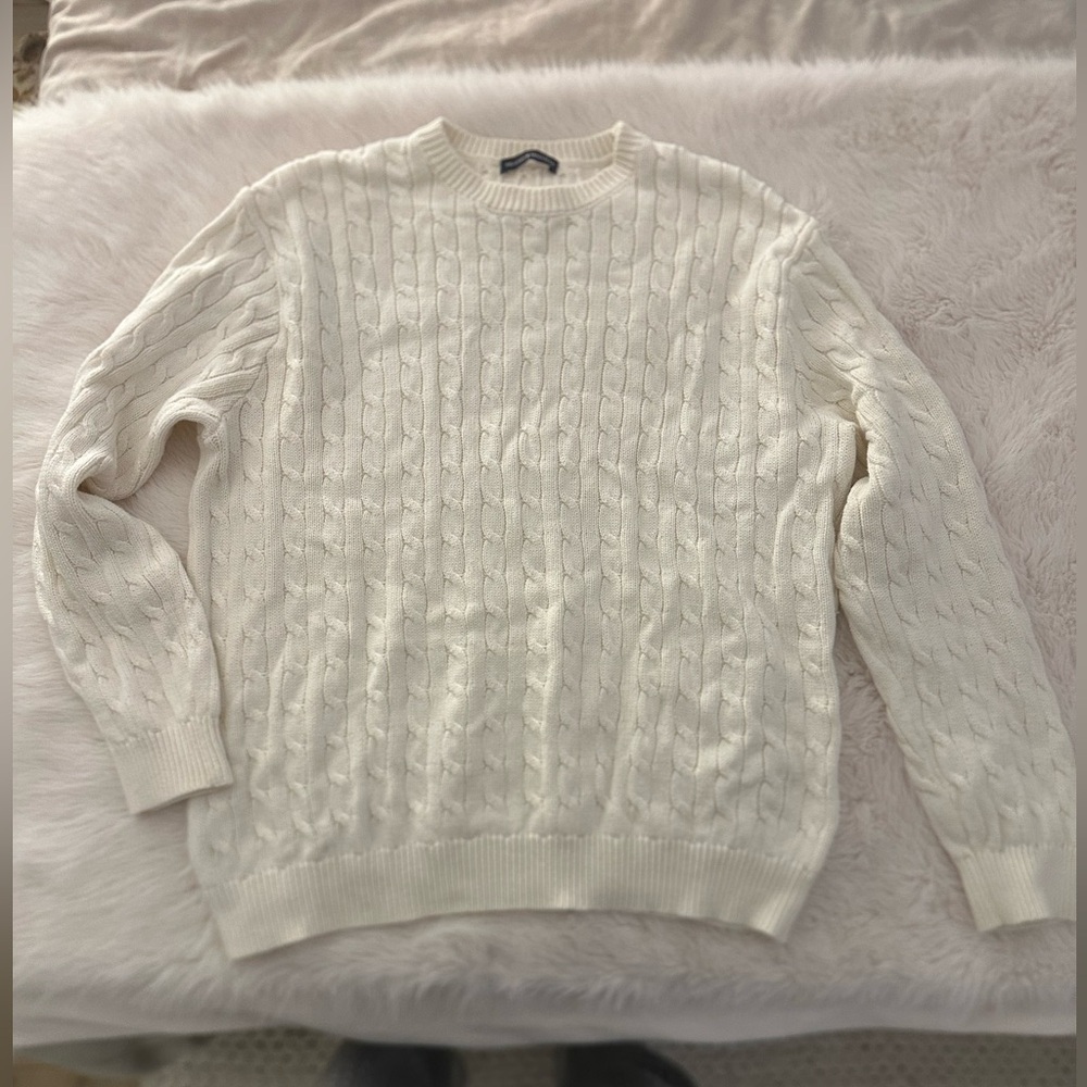 Brandy Melville Cream Cable Knit Sweater